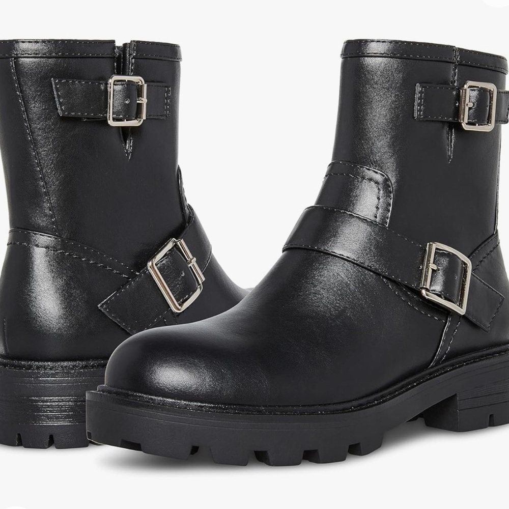 Madden Girl Fareway Paris Buckle Ankle Moto Boots - Picture 4 of 9
